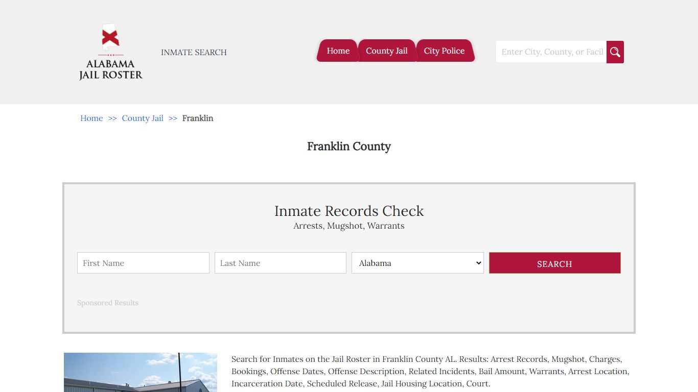 Franklin County - Alabama Jail Inmate Search