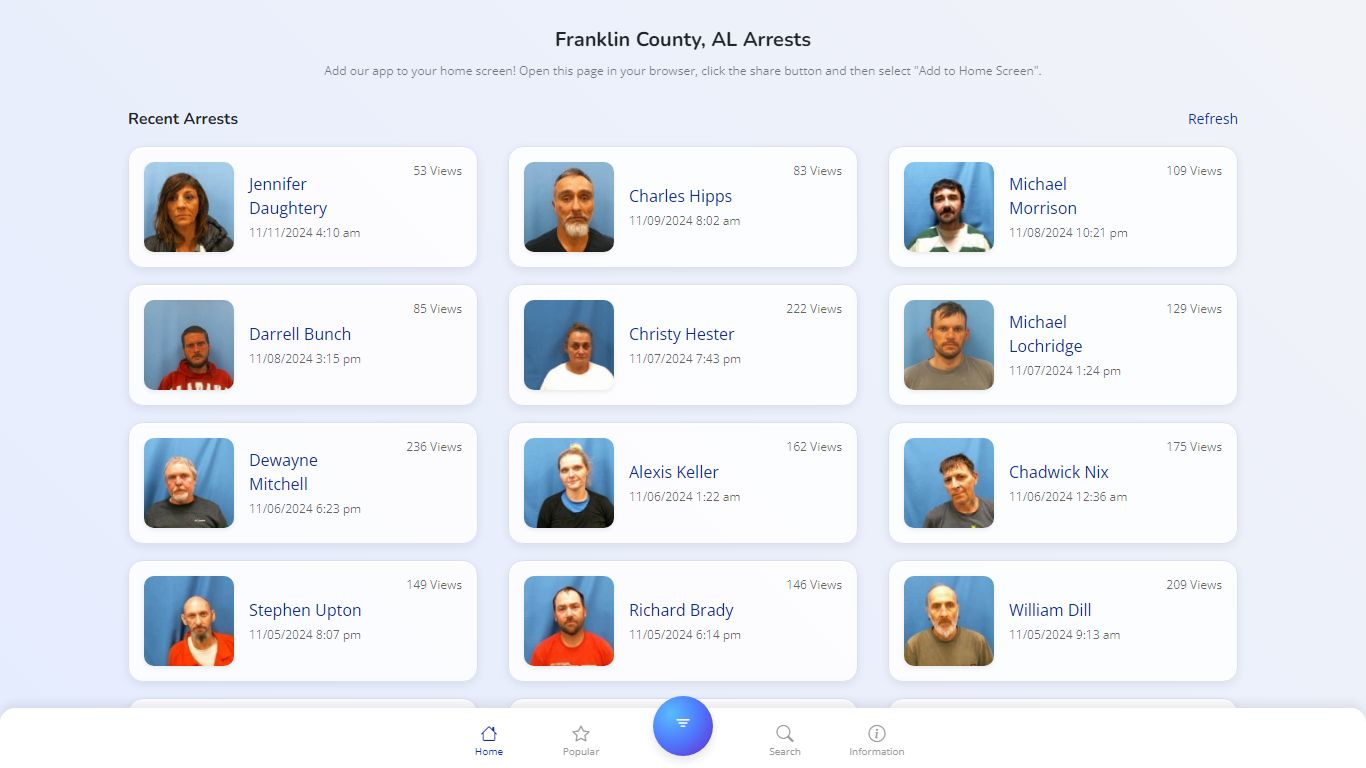 Franklin County, AL Arrests | Public Jail Records